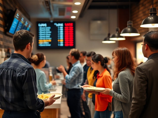 Smart Queue Systems for Cafes and Fast Food Chains